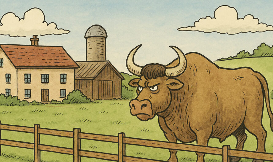 Bonden får kontroll på gården. Men det som skjer? Jeg ler så tårene triller!