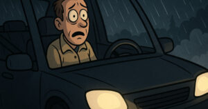 Han haiket i uværet. Men det som skjedde? Jeg klarer ikke å slutte å le!