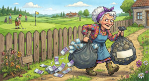 Den eldre damen hadde 2 søppelsekker. Når politimannen spurte? Jeg ler så tårene triller!