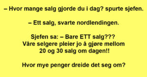 Nordlendingen fikk seg ny jobb i Oslo. Men når første arbeidsdag var ferdig, fikk sjefen SJOKK!