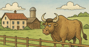 Bonden får kontroll på gården. Men det som skjer? Jeg ler så tårene triller!